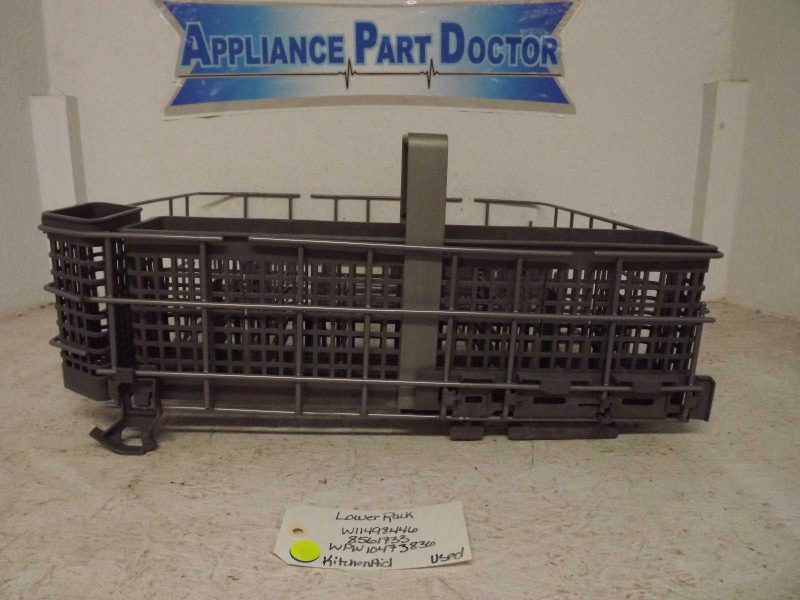 KitchenAid Dishwasher W11498446 8561733 WPW10473836 Lower Rack Used KitchenAid Dishwasher W11498446 8561733 WPW10473836 Lower Rack Used